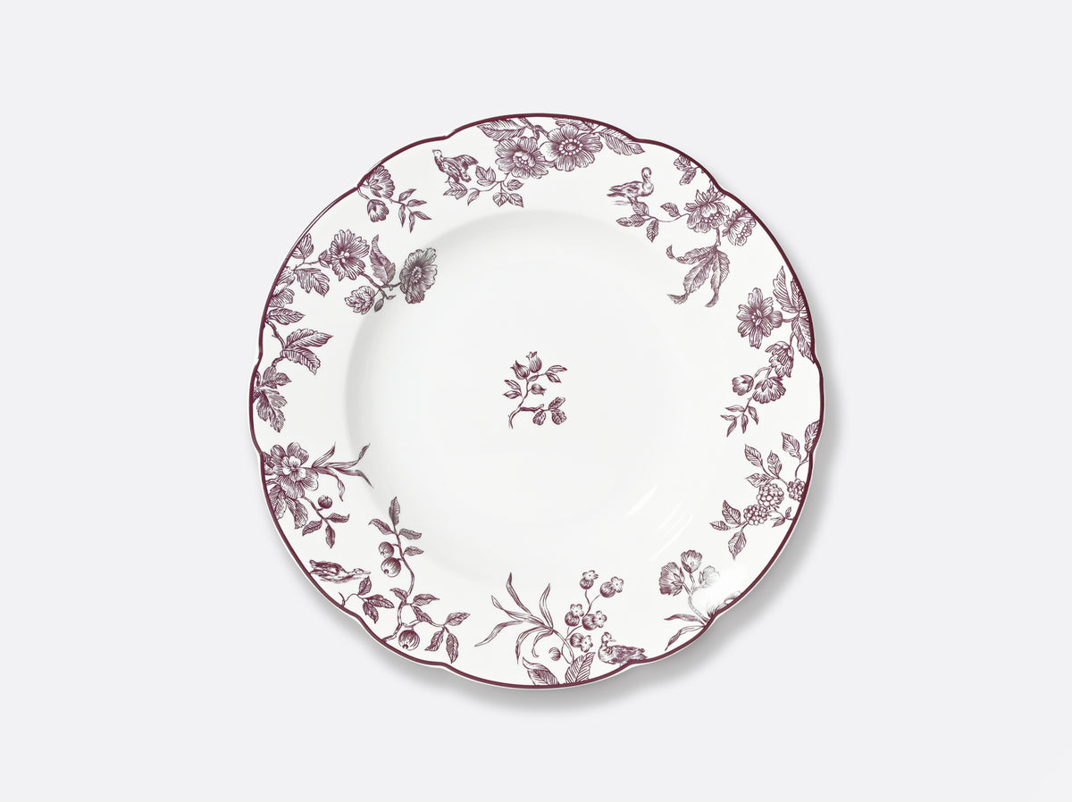 Assiette Creuse à aile 22.5cm, Albertine Prune, Bernardaud