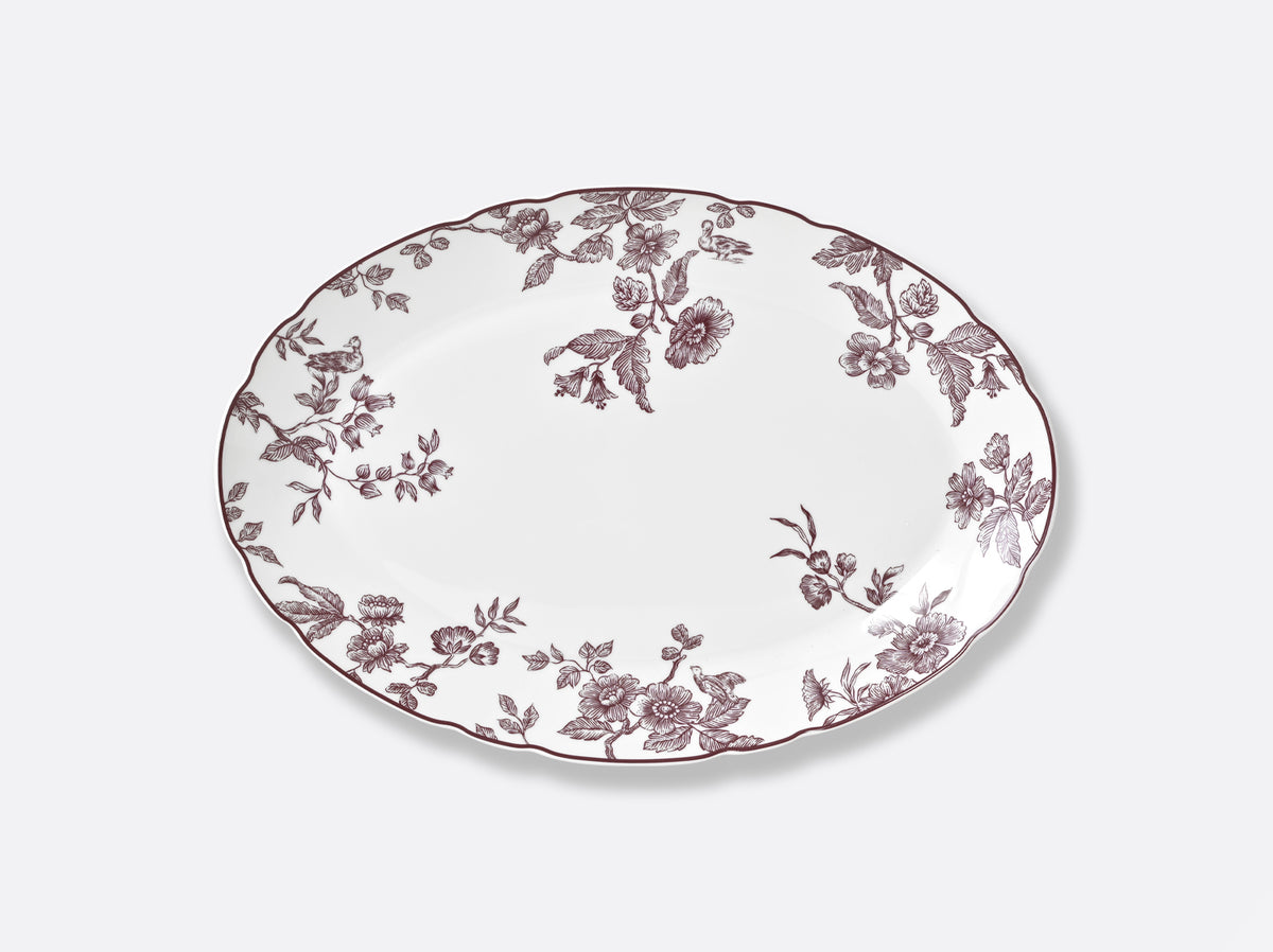 Plat Ovale 33cm , Albertine Prune , Bernardaud