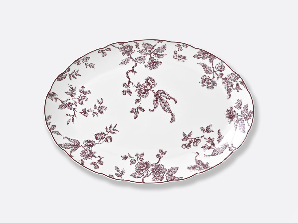 Plat Ovale 38cm, Albertine Prune, Bernardaud