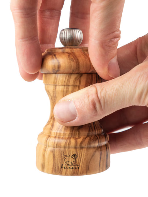 Moulin à poivre manuel en bois d'olivier, 10 cm, Peugeot
