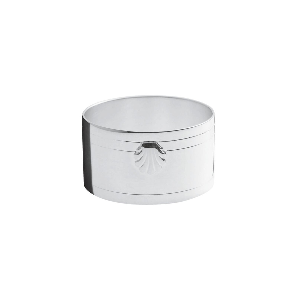 Rond de Serviette Métal Argenté, Instants Précieux Coquille, ERCUIS