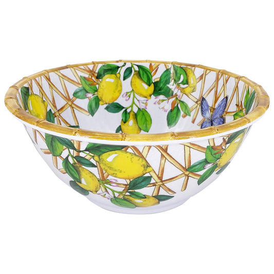 Deep Salad Bowl 25 x 11 cm, Capri, Les Jardins de la Comtesse