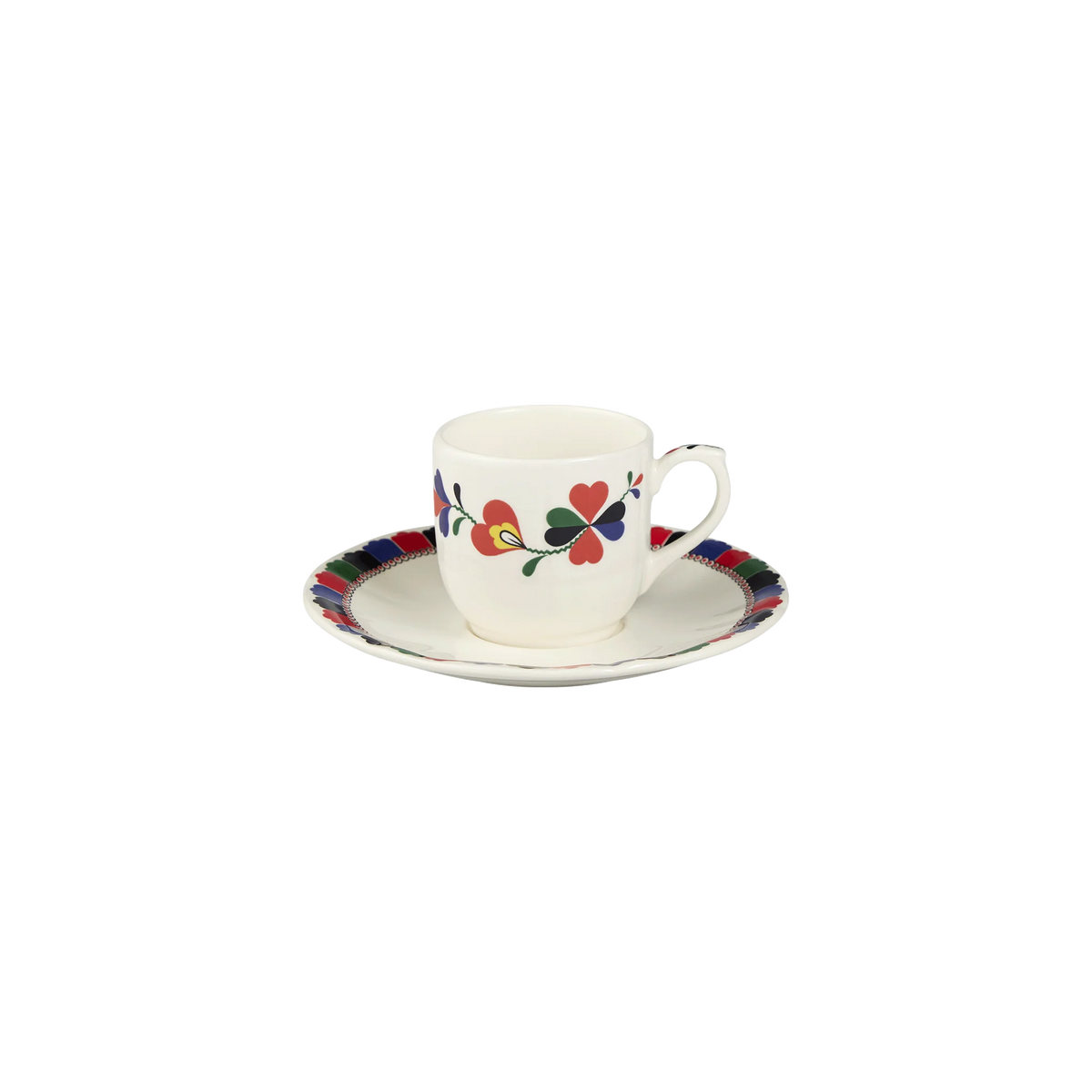 Tasse et Soucoupe à Café, Chance Folle, Gien