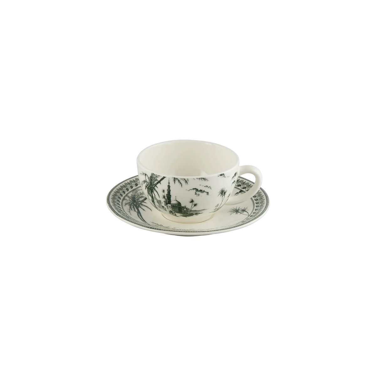 Tasse et soucoupe à thé 0,16l, Les Dépareillés Vert, Gien