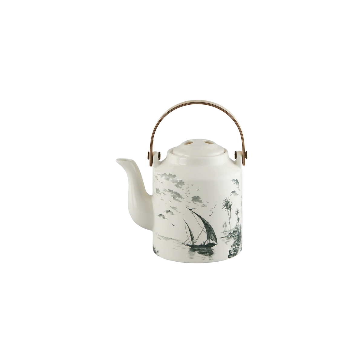 Théière Japonaise 0.90l, Les Dépareillés Vert, Gien