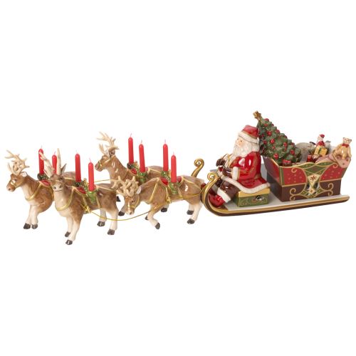Santa's Sleigh with Music Box, Christmas Toys Memory, Villeroy &amp; Boch