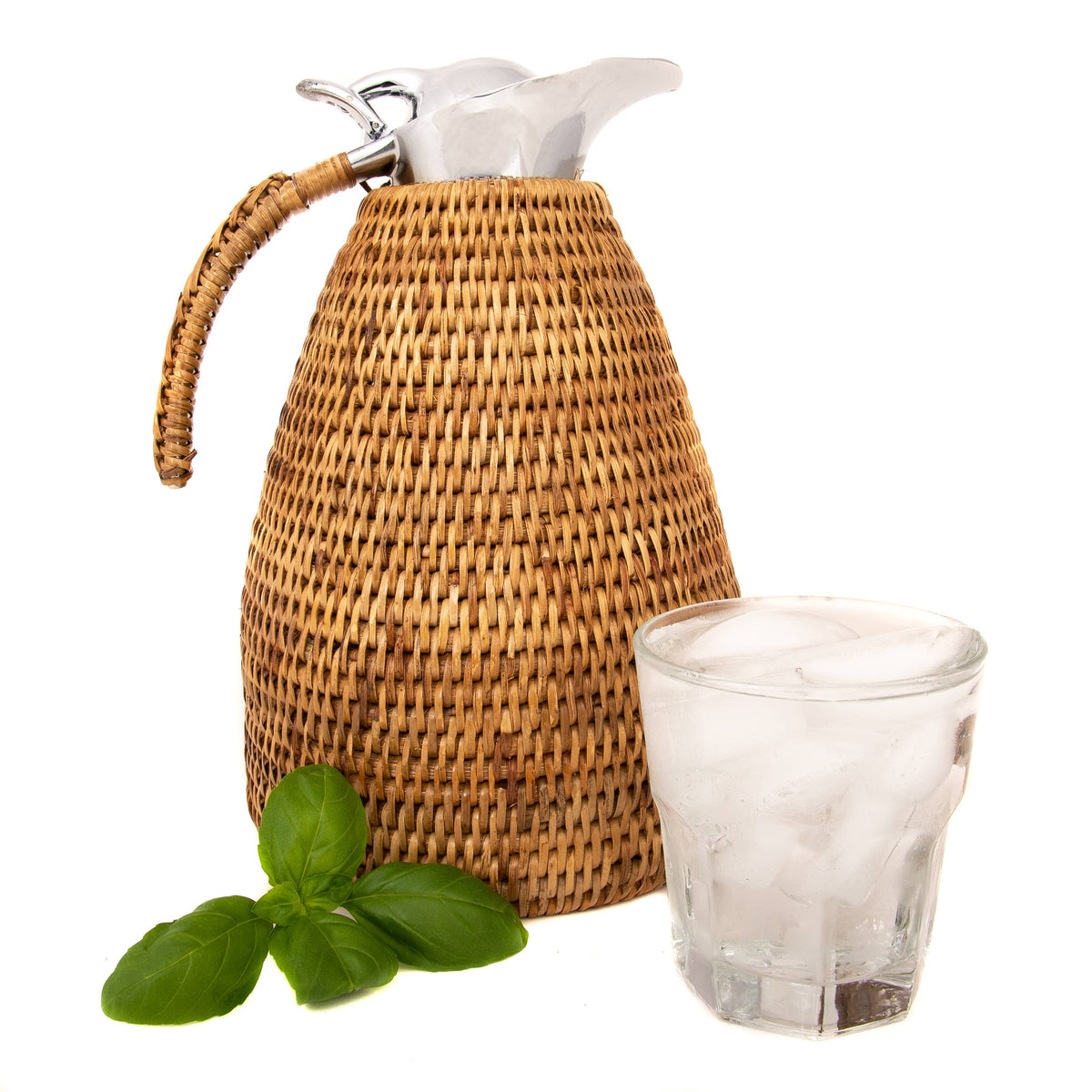 Carafe isotherme en acier inoxydable 1,5L Rattan: Marron Miel