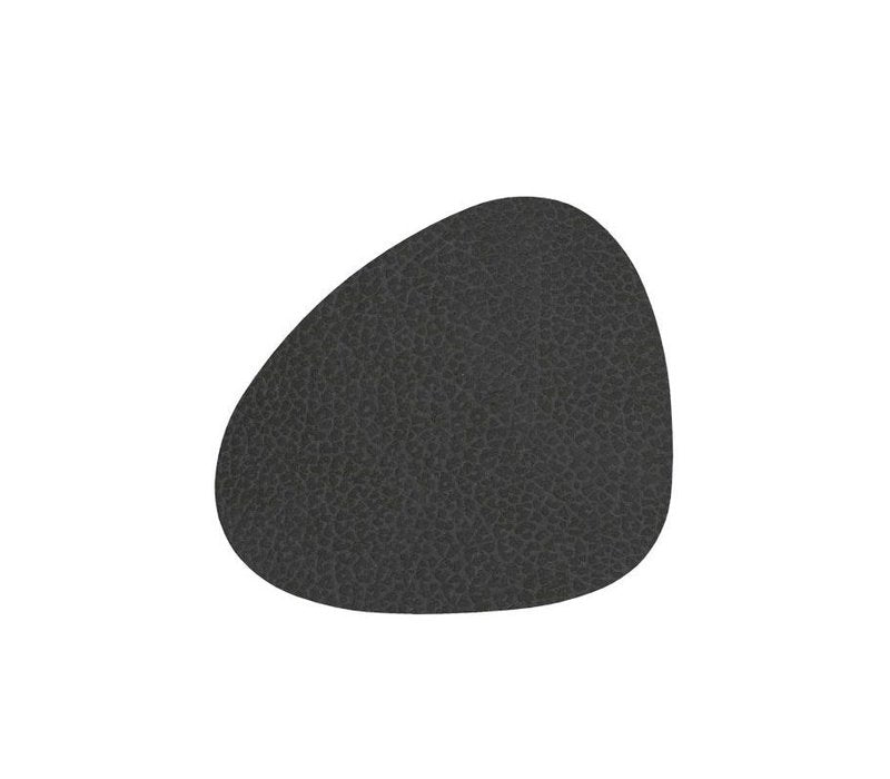 Curve Hippo Coaster, Black Anthracite, Linddna