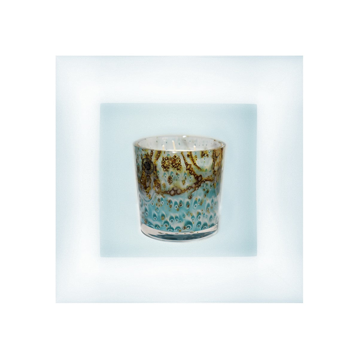 Millenium Candle, Turquoise, Val Saint Lambert