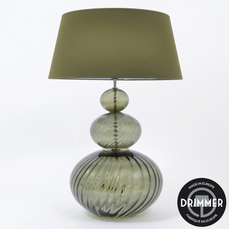 Lampe 3 Boules Vert Fumé, Drimmer
