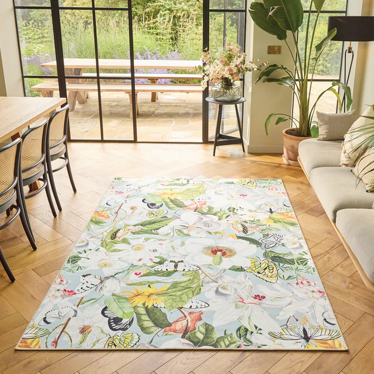 Tapis écolo. lavable Hug Butterfly Blooms: 120 x 185, PHOENOX