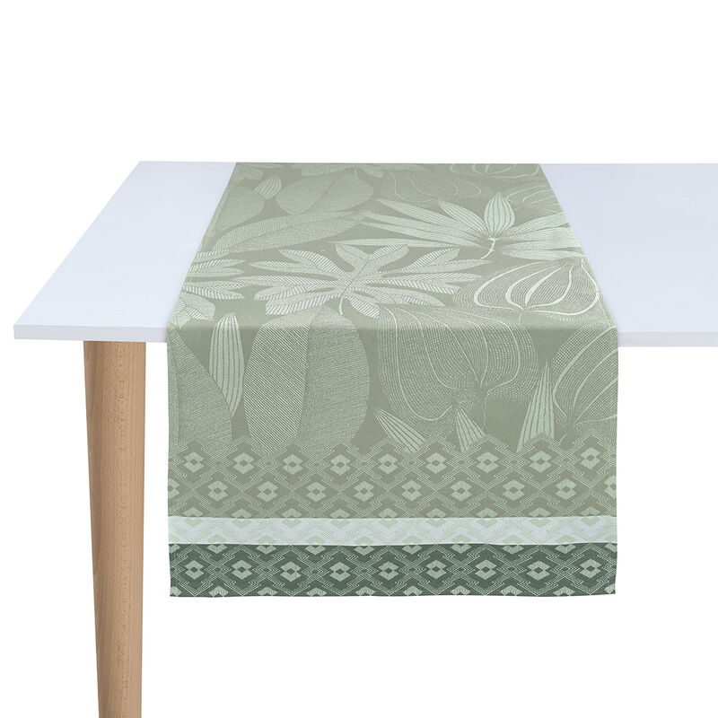 Chemin de Table 50x150cm, Nature Sauvage Crocodile, LE JACQUARD FRANCAIS