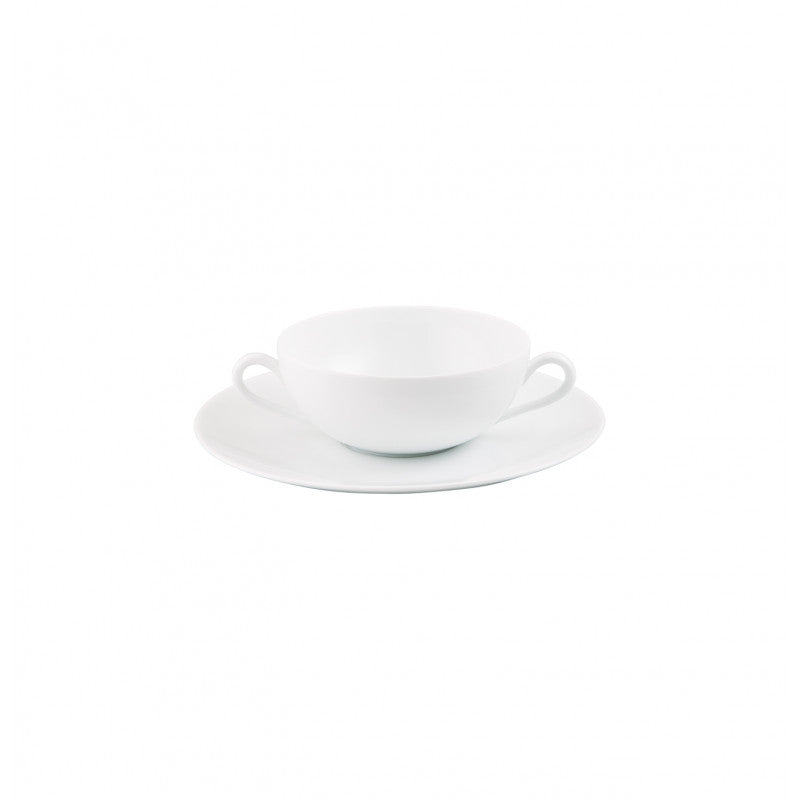 Soucoupe Bol Bouillon 18cm, Argent, Raynaud