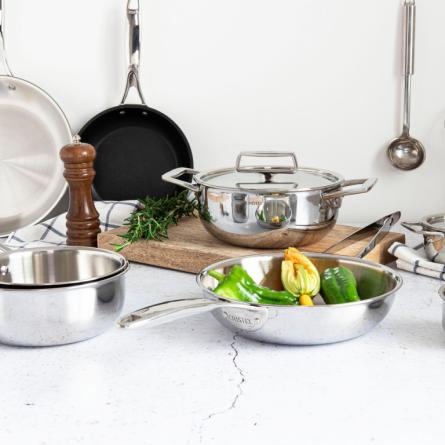 Stainless steel saucepan 14cm, Castel'Pro, CRISTEL 