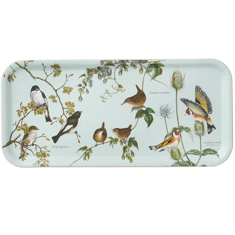 Plateau de service Oiseaux de jardin 32 x 15 cm