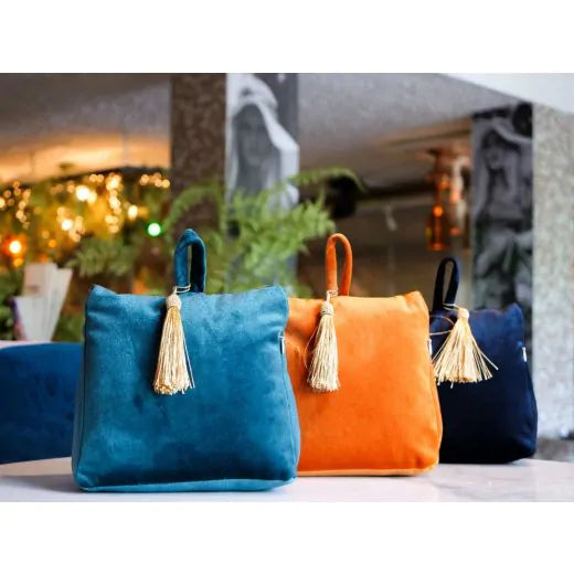 Door stop 18cm, Petrol Velvet, Mars &amp; More