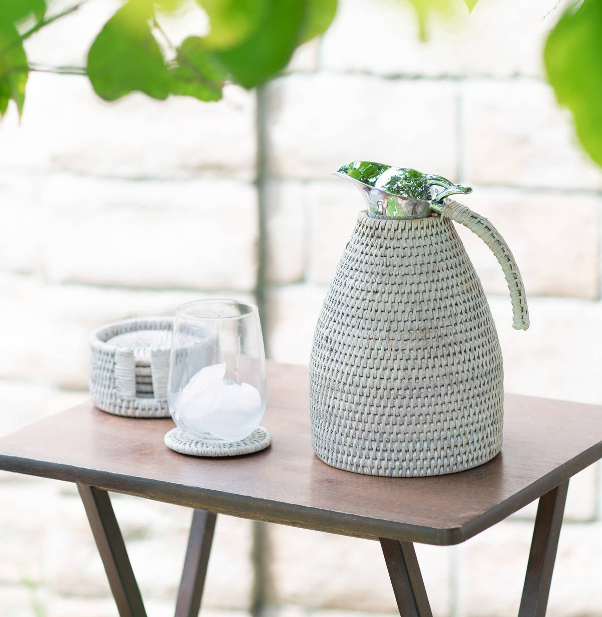 Carafe isotherme en acier inoxydable 1,5L Rattan: Tudor Noir