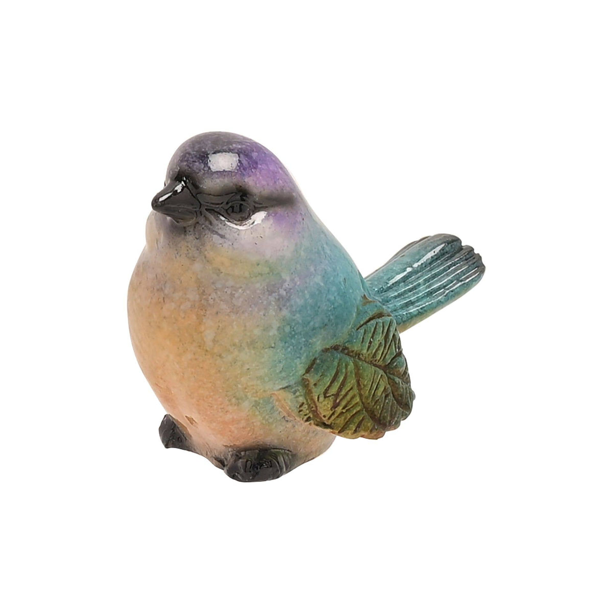 Oiseaux en résine assortis
