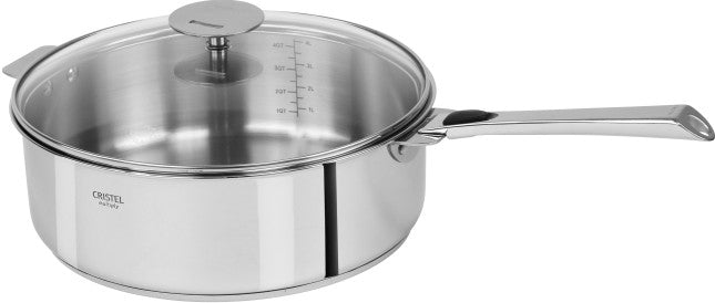 Sauteuse Inox 24cm, Casteline Amovible, Cristel