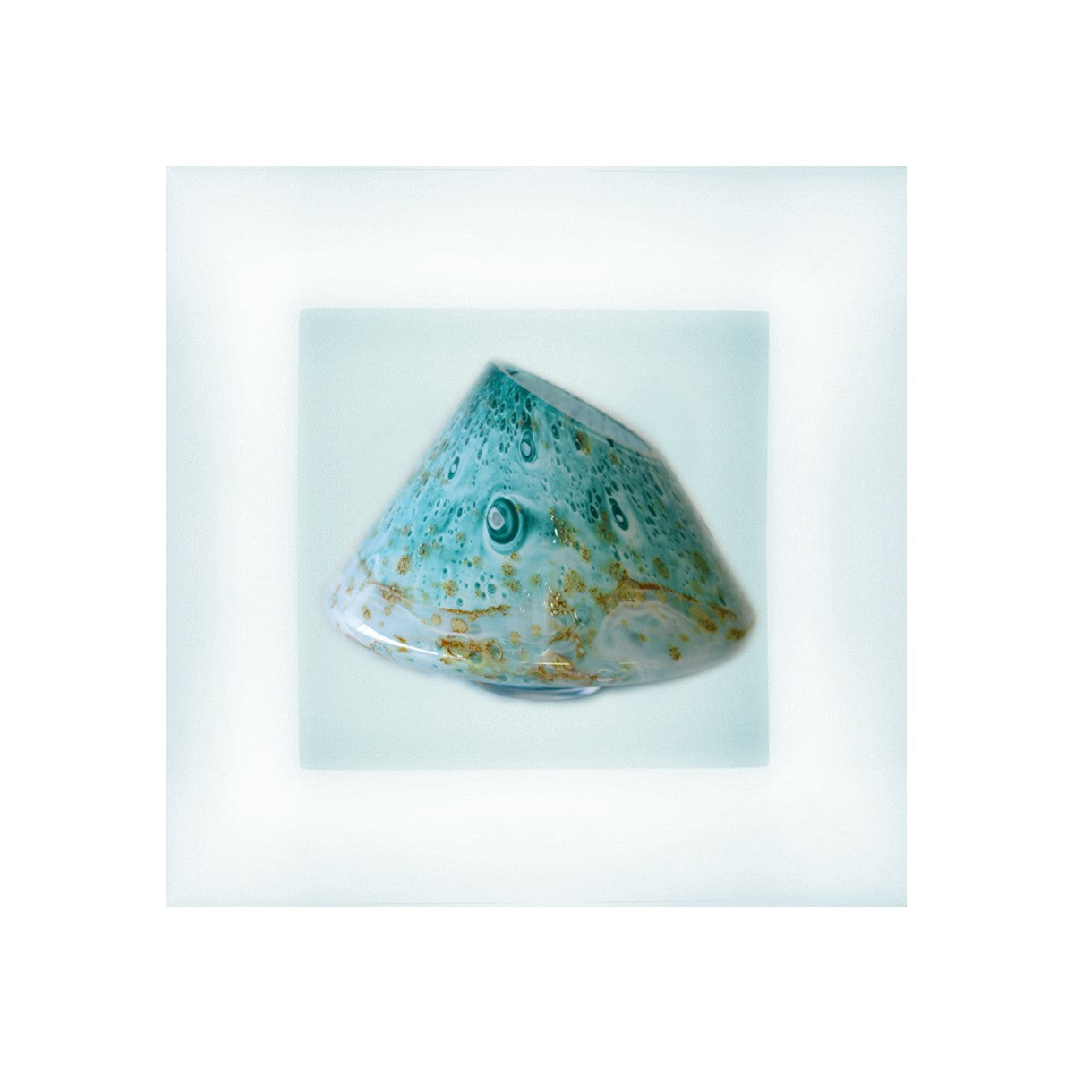 Millenium “Galaxy” Lamp, Turquoise, Val Saint Lambert