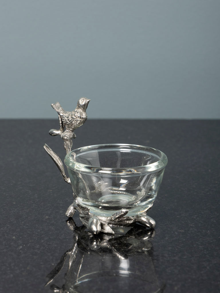 Condiment pot with bird, Chéhoma