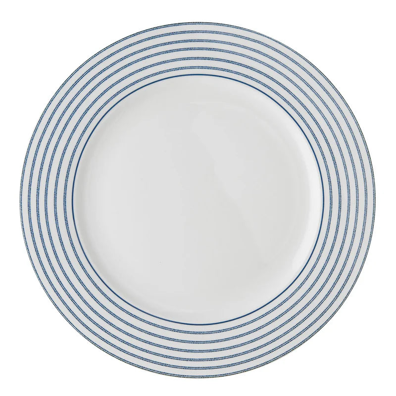 Assiette plate 26 cm,  Blue Candy Stripe, Laura ashley