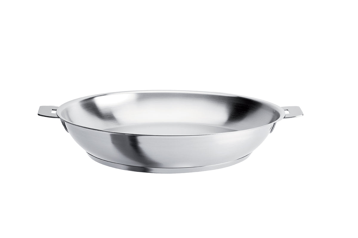 28cm stainless steel frying pan, removable Strate, Cristel 