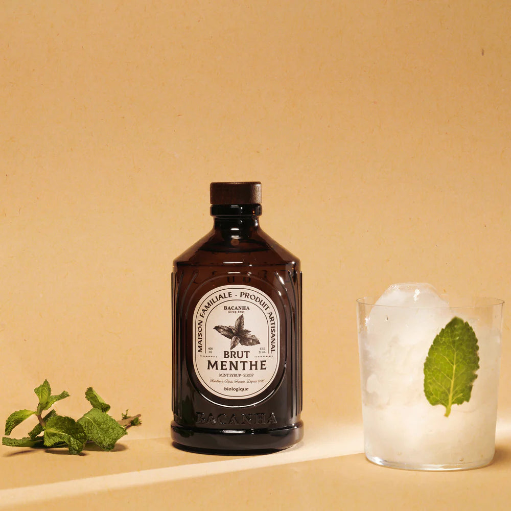 Sirop Brut de Menthe Bio 400 ml, Bacanha