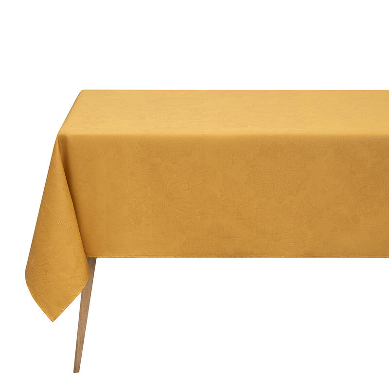 Nappe 175x250cm, Marie Galante Enduit Moutarde, LE JACQUARD FRANCAIS