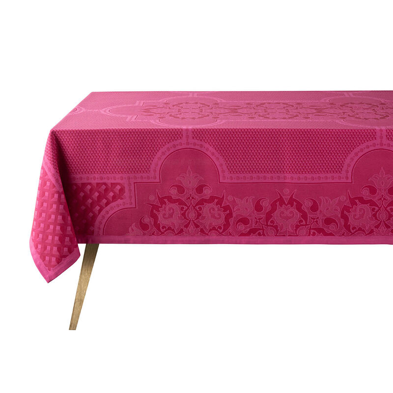 Nappe 175x250cm, Palais Vénitien Pourpre, LE JACQUARD FRANCAIS