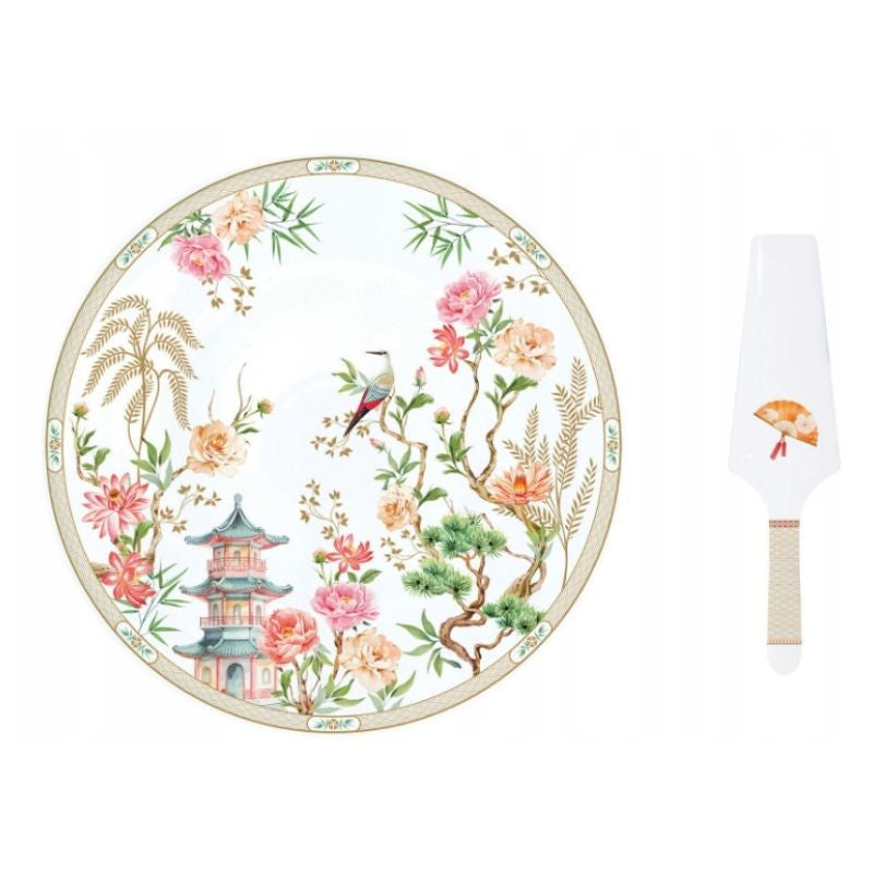 Plat à Tarte 32 cm avec Pelle Jardins d'Orient, Easy Life