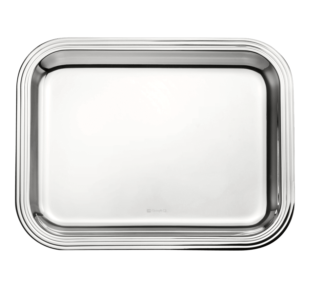Rectangular silver metal tray 26x20cm, Albi, Christofle