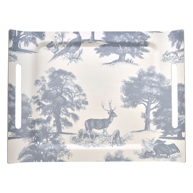 Plateau 58x42cm, Souveraine Argent, Le Jacquard Français