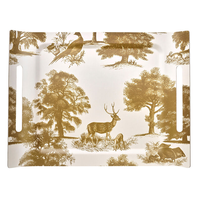 Plateau 58x42cm, Souveraine Or, Le Jacquard Français