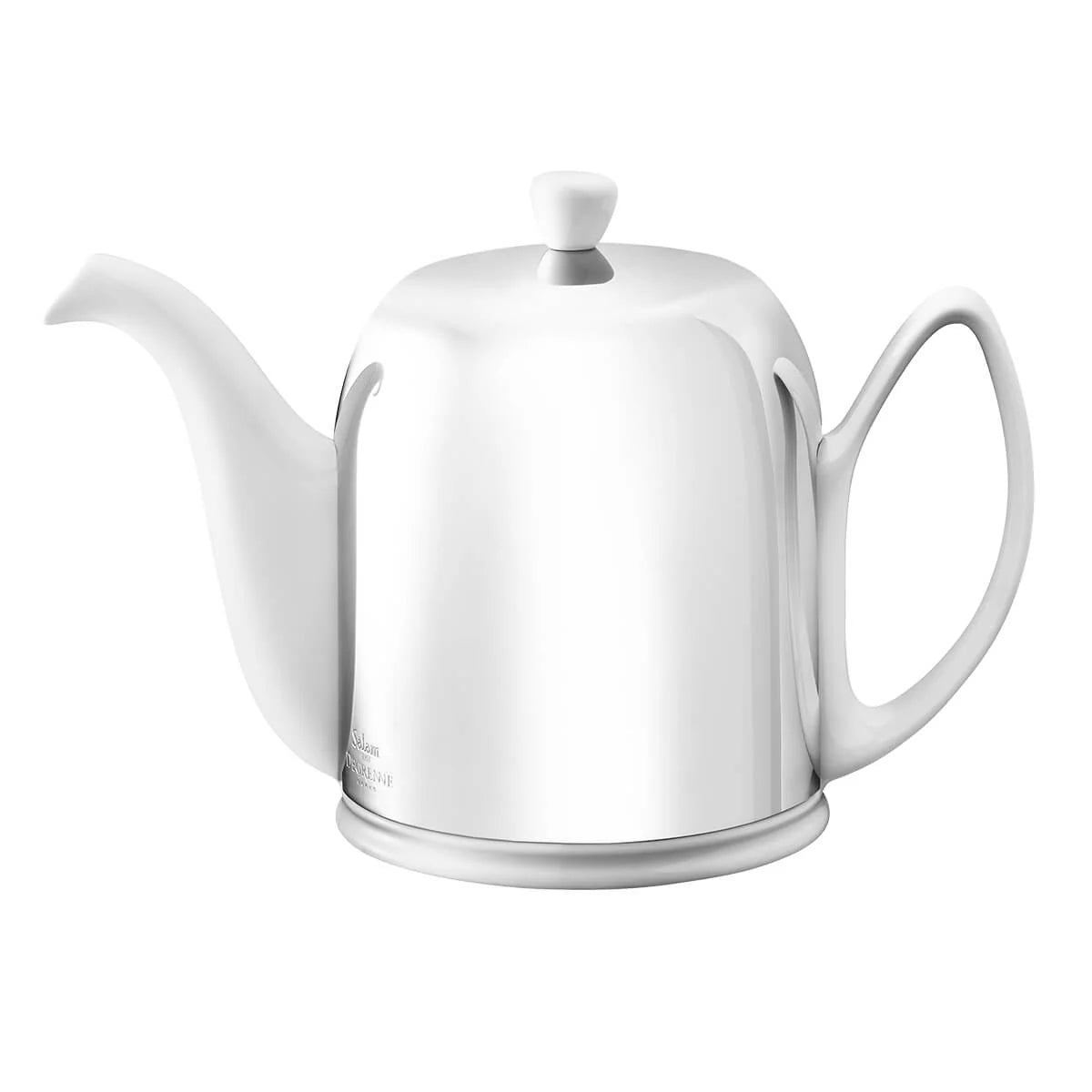 Théière 6 tasses, Blanc Miroir, Salam Classique