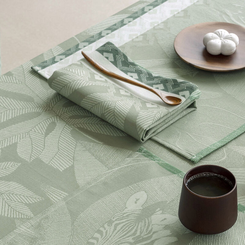 Chemin de Table 50x150cm, Nature Sauvage Crocodile, LE JACQUARD FRANCAIS