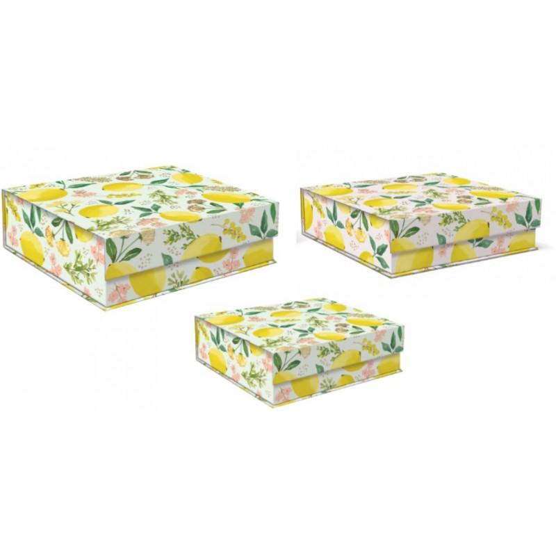 MM Botany Lemons Square Nesting Box, Royal Garden