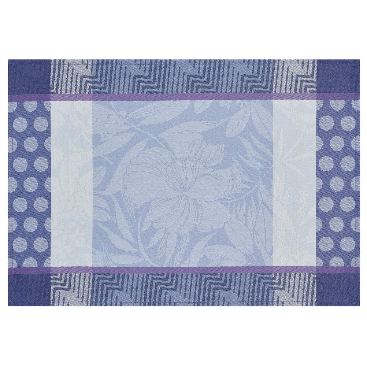 Lot de 8 Sets De Table Enduit, Nature Urbaine Electrique, Le Jacquard Français