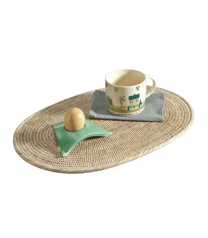 Oval placemat, Marion White, Pagan