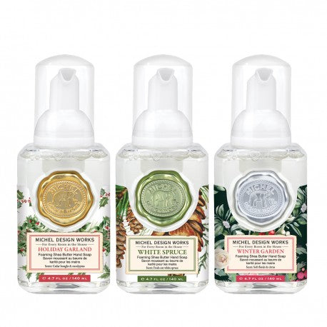 Set de 3 savons moussants 140 ml-Holiday Garland/White Spruce/Winter, Royal Garden