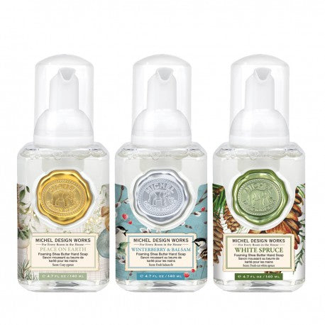 Set de 3 savons moussants 140 ml-Peace Earth/Winterberry/White Spruce, Royal Garden
