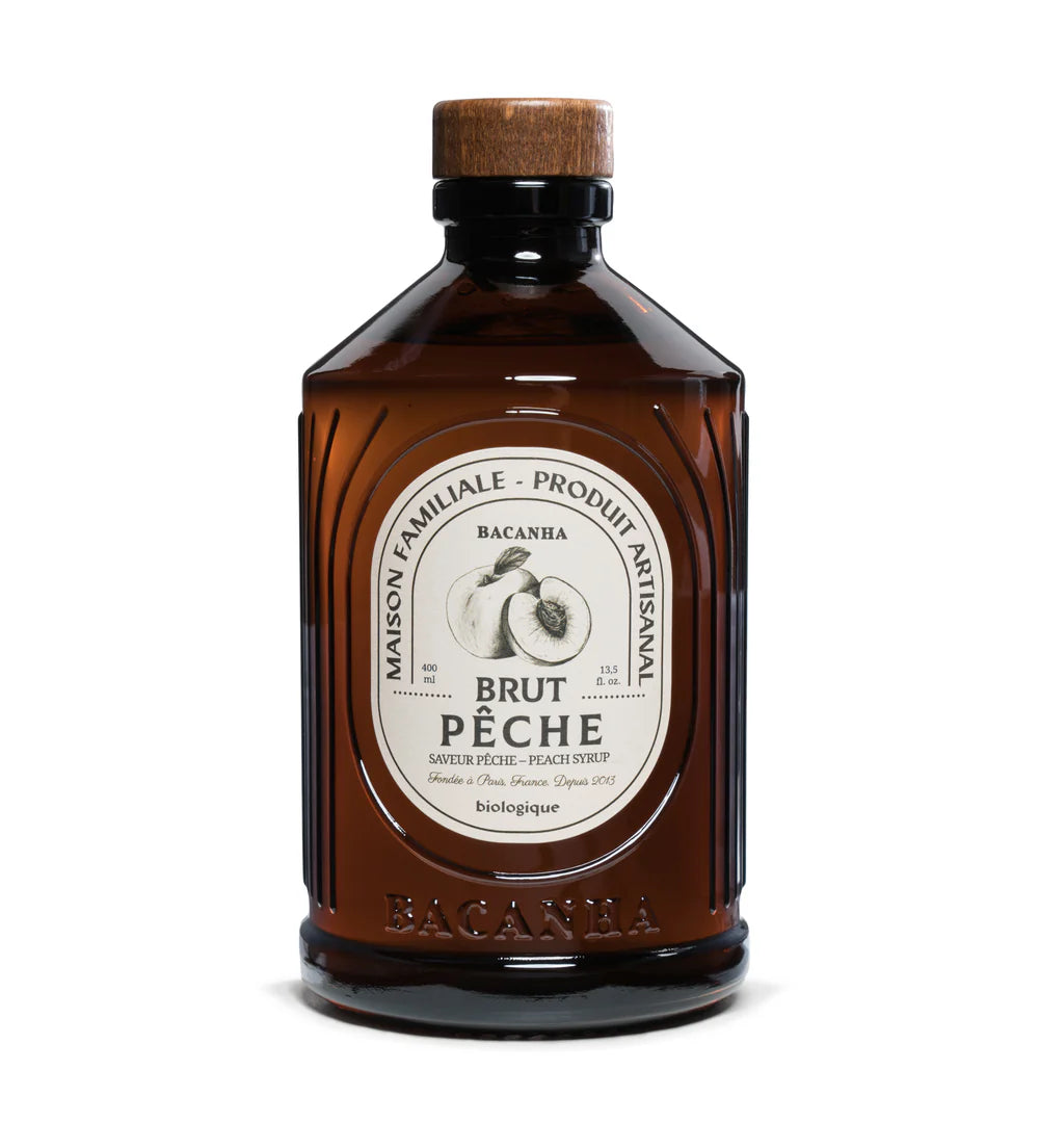Sirop de Pêche Brut Bio - 400 ml - Bacanha
