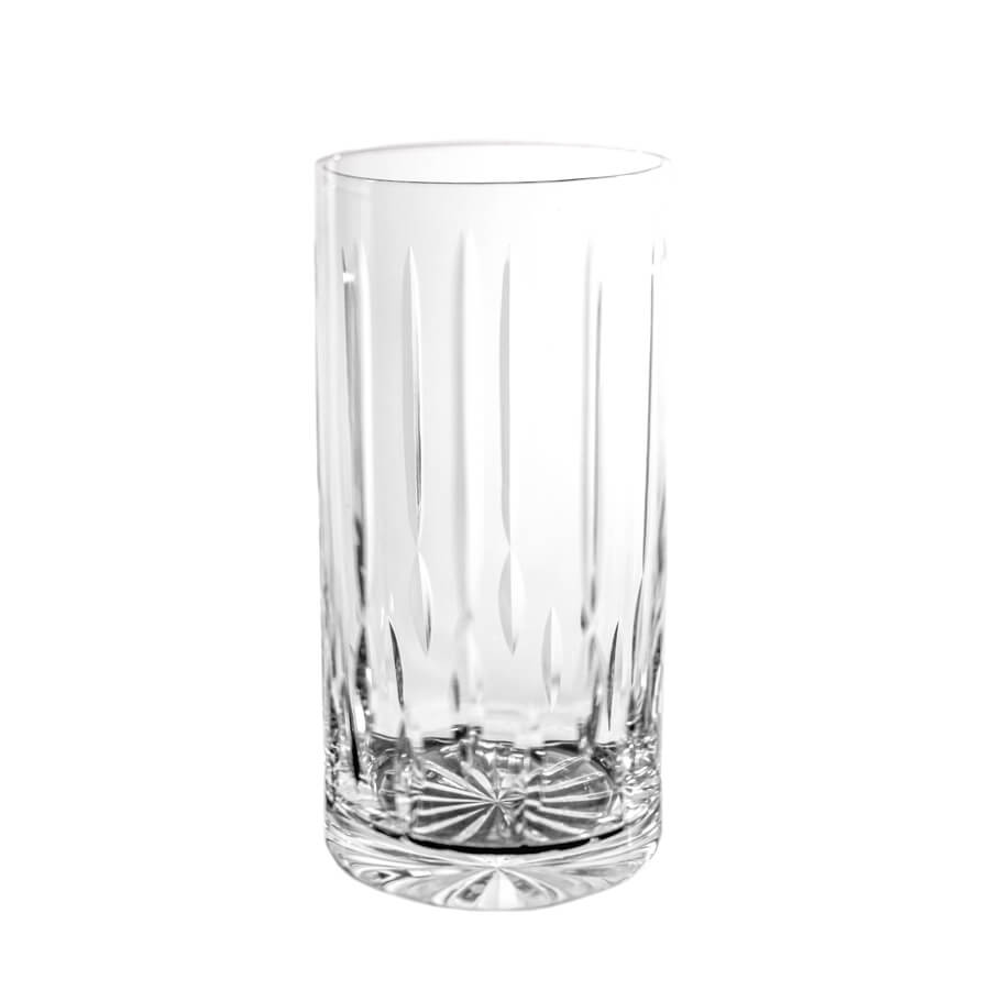 Lot soldé 12 Verre Longdrink 340ml cristal taillé, Lezka, Pekalla