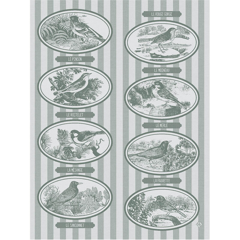 Torchon de Cuisine 80x60cm, Mélodies Pin, Le jacquard français
