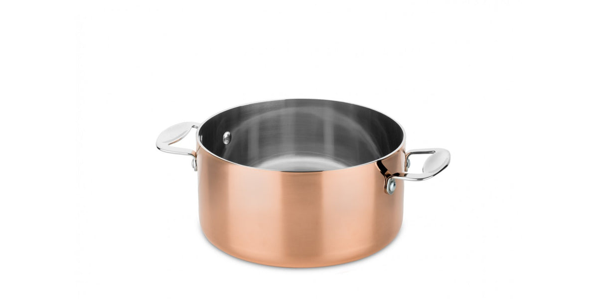 CASSEROLE EN CUIVRE AVEC COUVERCLE 20CM, TOSCANA, MEPRA