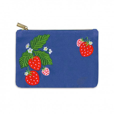 Trousse brodée MM, Fruit & Fleur (Strawberries), Royal Garden