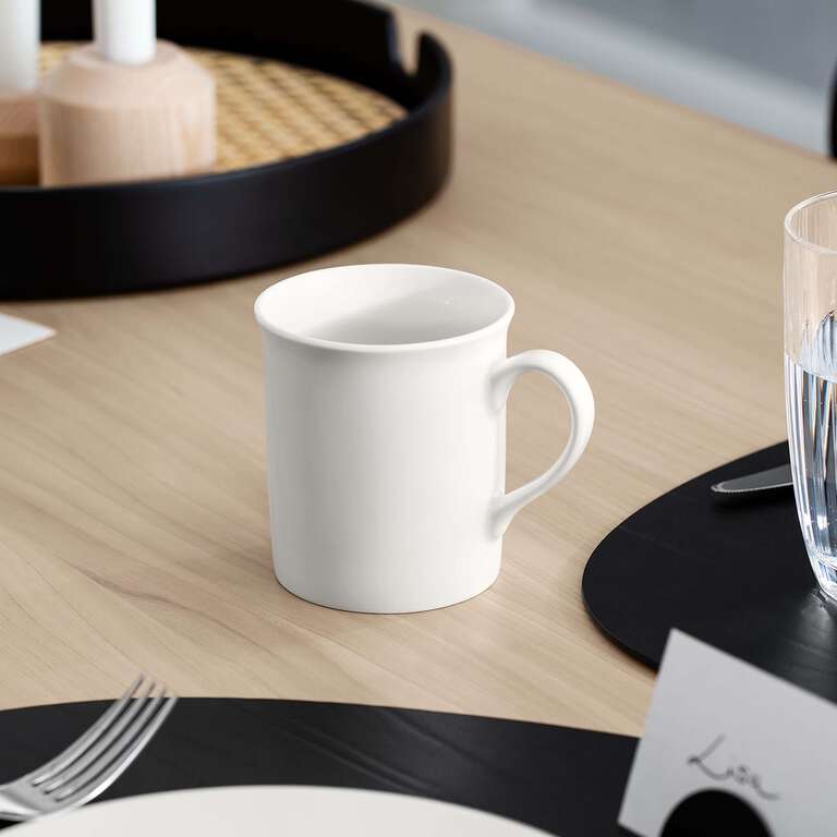 Lot 6 Assiettes dessert + 4 Mug Twist White, Villeroy & Boch