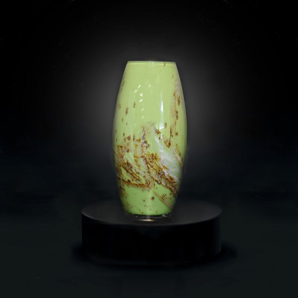 Vase Phaedra 27cm, Millenium Vert Chine, Val-Saint-Lambert