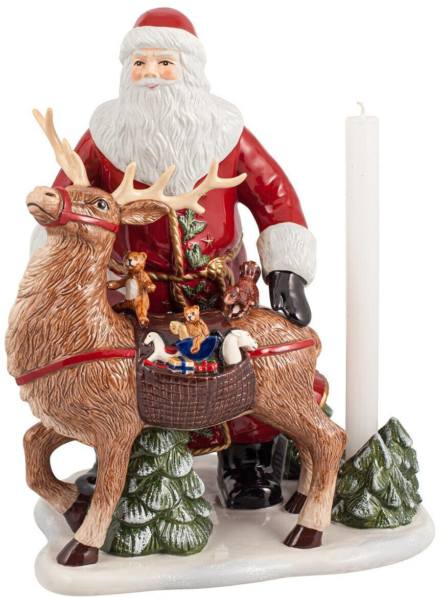 Santa Claus with deer, Christmas Toys Memory, Villeroy &amp; Boch