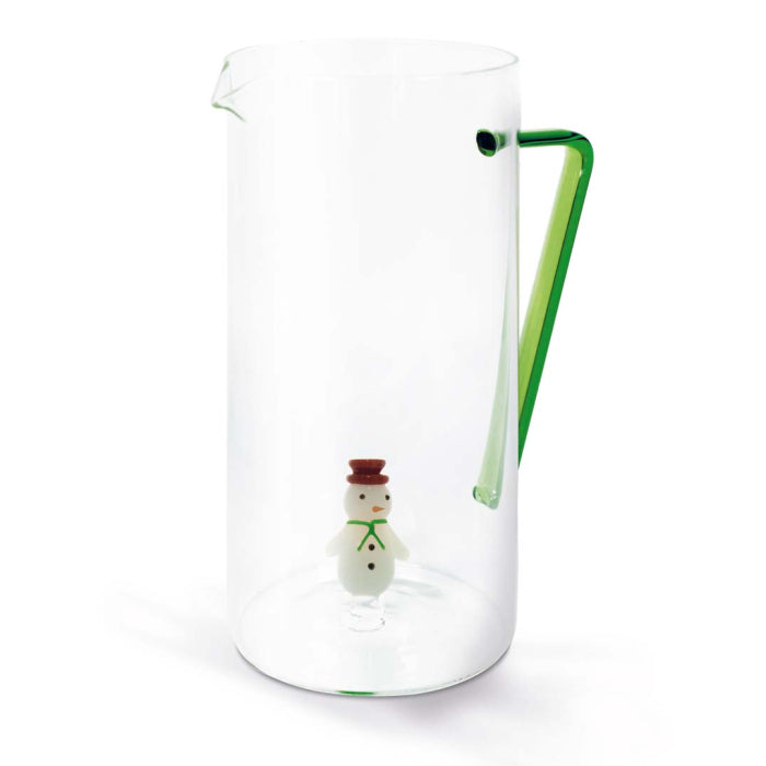 Pichet en verre borosilicate "bonhomme de neige" 1,2 L, WD Lifestyle